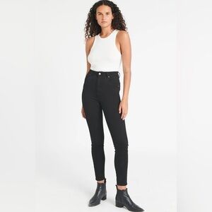 Rolla's Eastcoast Ankle High Rise Super Skinny Jeans / Black Stretch 25